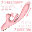 3 in 1 Suction & Thrusting Vibrator With Tongue For Clitoris & G-spot