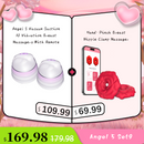 MizzZee Rose 9 Vibrations Nipple Clamps with Chain Necklace