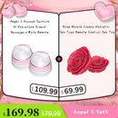 Angel 5 Vacuum Suction 10 Vibration Breast Massagers With Remote (A Pair)