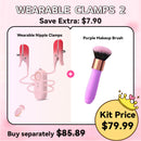 2 In 1 Wearable Nipple Clitoral Clamps Stimulation Vibrator For Women