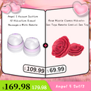 Angel 5 Vacuum Suction 10 Vibration Breast Massagers With Remote (A Pair)