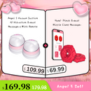 MizzZee Rose 9 Vibrations Nipple Clamps with Chain Necklace