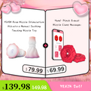 MizzZee Rose 9 Vibrations Nipple Clamps with Chain Necklace