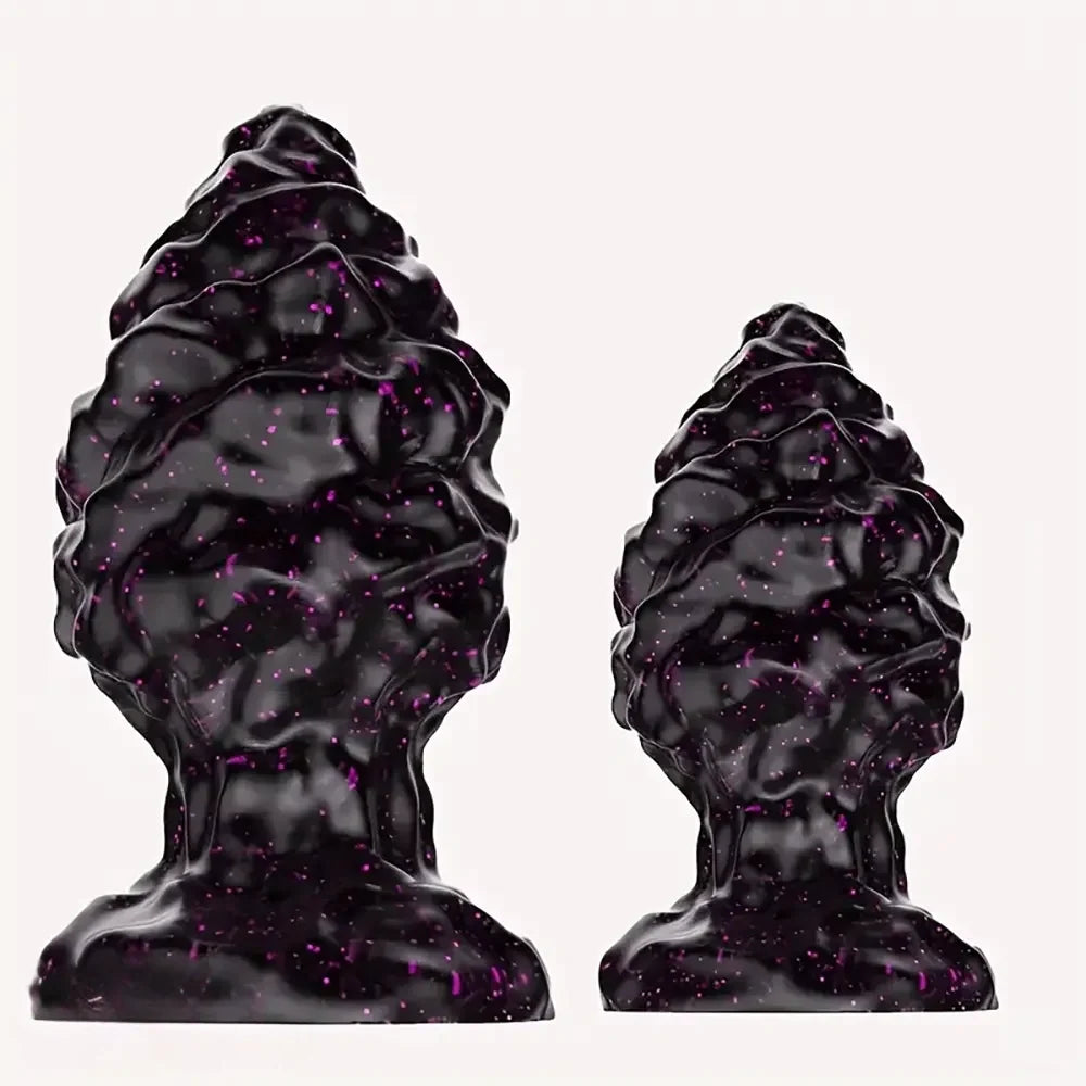 2.95in 4.33in Special-Shaped Silicone Anal Plug Thread Point Dildo