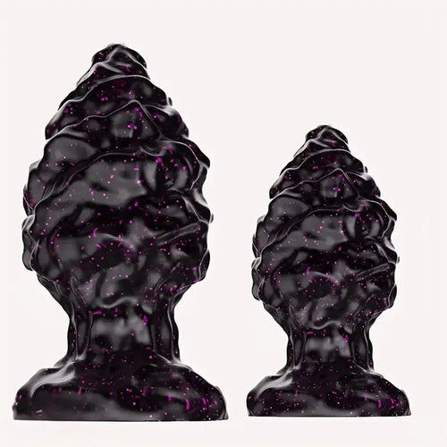 2.95in 4.33in Special-Shaped Silicone Anal Plug Thread Point Dildo