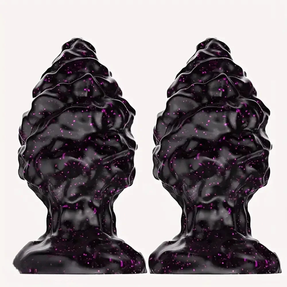 2.95in 4.33in Special-Shaped Silicone Anal Plug Thread Point Dildo
