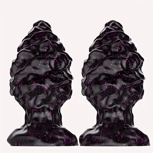 2.95in 4.33in Special-Shaped Silicone Anal Plug Thread Point Dildo