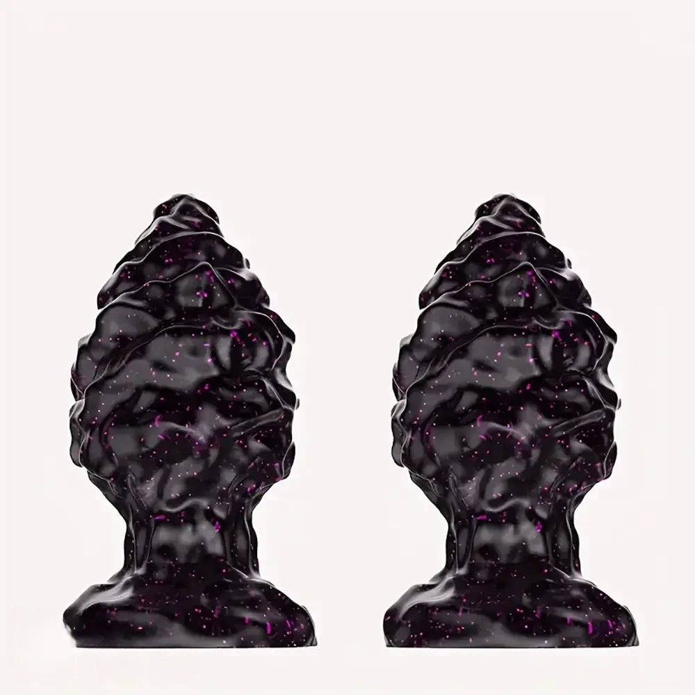 2.95in 4.33in Special-Shaped Silicone Anal Plug Thread Point Dildo