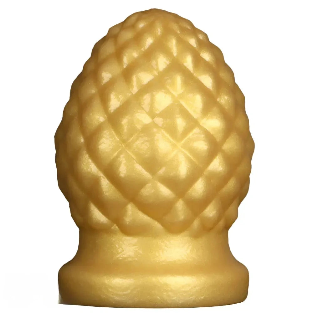 2.95in 4.52in Newbie Gold Silicone Soft Suction Cup Small Anal Plug Dildo