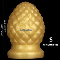 2.95in 4.52in Newbie Gold Silicone Soft Suction Cup Small Anal Plug Dildo