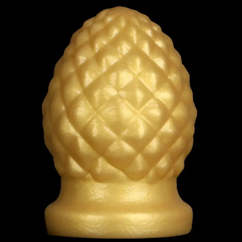 2.95in 4.52in Newbie Gold Silicone Soft Suction Cup Small Anal Plug Dildo