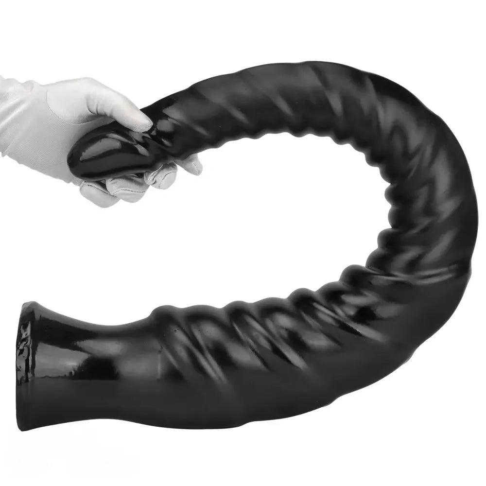 29.34in Super Long Large Masturbator PVC Anal Expansion Spiral Dildo