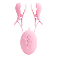 BDSM Electric Shock Nipple Clamp Breast Massager