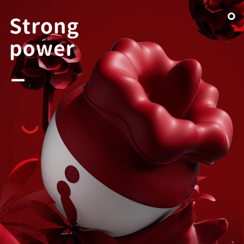 Upgraded 2-in-1 Rose Tongue Love Vibrator