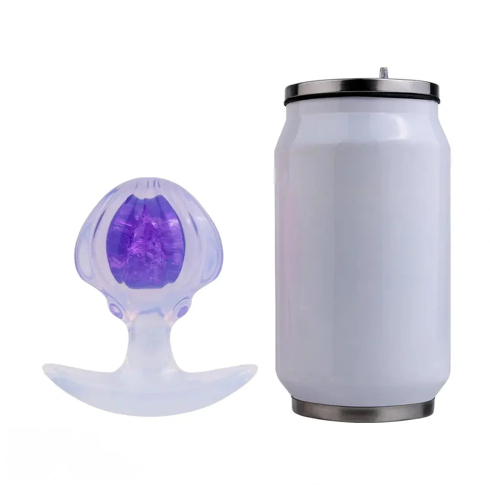 3.27in 3.86in Silicone Butt Plug Dildo Vaginal Massager & Anus Stimulator