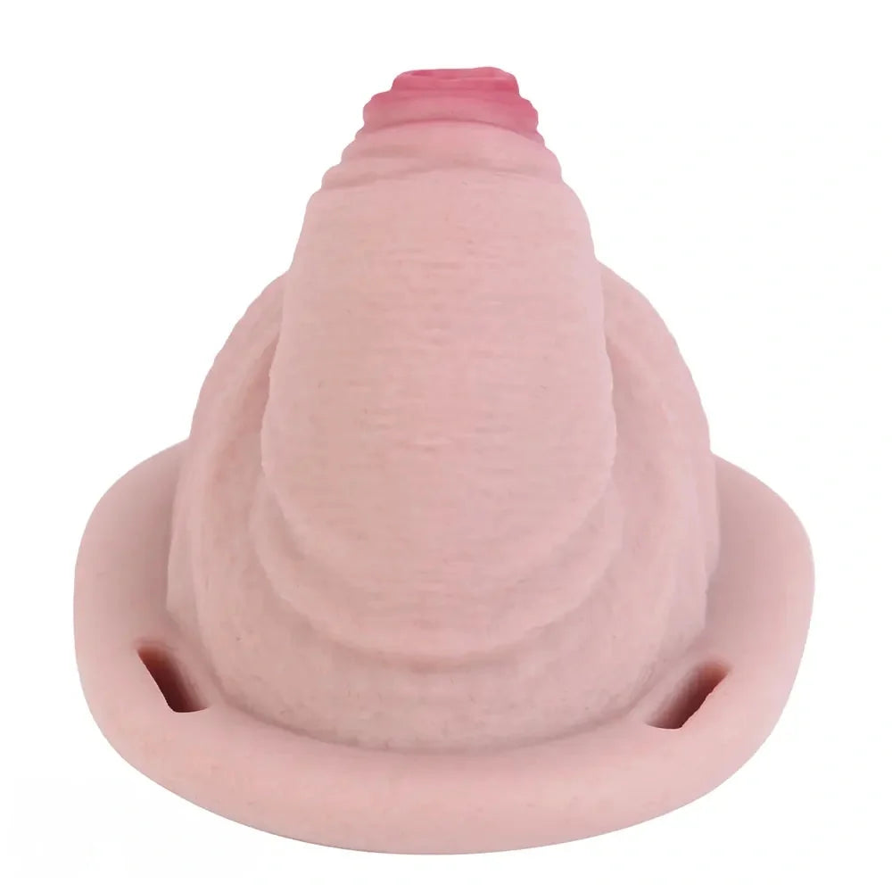 3.38in Real Hollow Chastity Cage Dildo Male And Female Masturbator