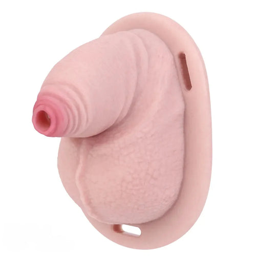 3.38in Real Hollow Chastity Cage Dildo Male And Female Masturbator