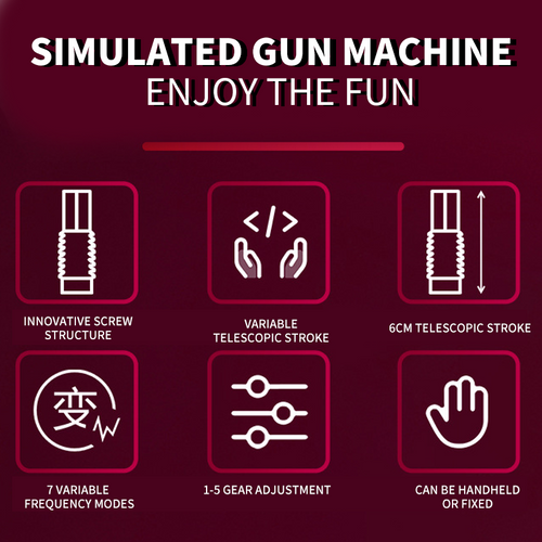 Portable 7 Telescopic Dildo Machine