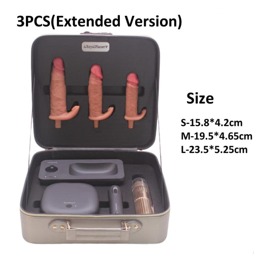Auto Thrusting Vibration dildo Sex Machine Set With Storage Box