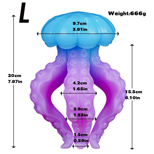 Fantasy Octopus Tentacle Jellyfish Silicone Anal Plug