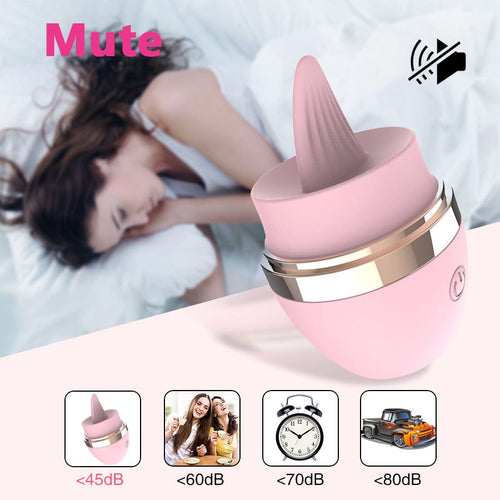 Licking Tongue 10 Modes Egg Vibration Medical Silicone