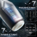 Thursting & Vibrating With Huge Visible Window Oral Male Masturbation
