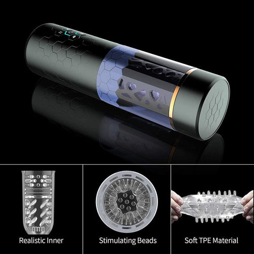 Samurai 3.0 - 10 Thrusting Spinning Telescopic And Rotating Male Masturbator
