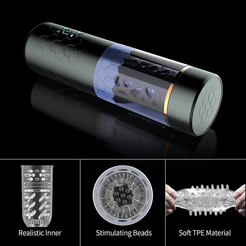 Samurai 3.0 - 10 Thrusting Spinning Telescopic And Rotating Male Masturbator