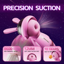 Fashion Ornaments Rabbit Clitoris Sucking Vibrator Set With Dust Cover