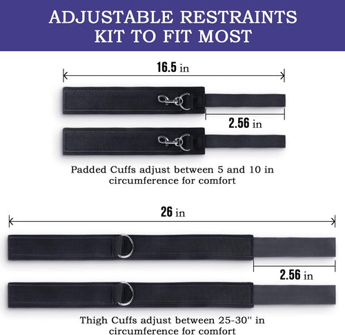 BDSM Wrist-to-Thigh Bondage Adjustable Sex Cuffs For Bedroom sex
