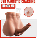 11.46Lb Realistic Male Torso Sex Doll With Thrusting Dildo & Anus