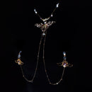 Butterfly Collar & Nipple Clamp Chain Suit