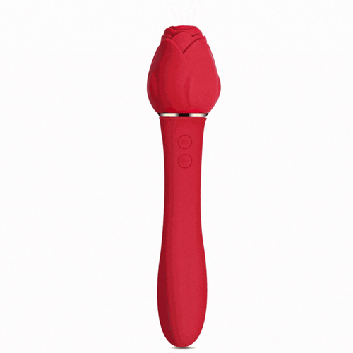 Rose Sucking G Spot Vibrator Clit Sucker Nipple Toy