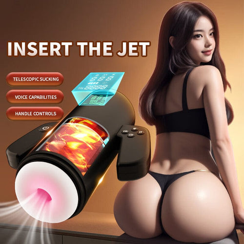 E-Sports Telescopic Sucking Vibrating Heating Male Masturbator
