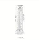 5.91in 6.5in 7.09in 7.68in Clear Dildo For Prostate Intimate Pleasure