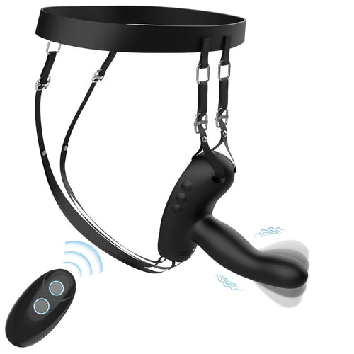 Mini Saddle G Spot Prostate Vibrator With Suction Cup & Panty