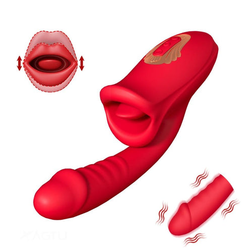 Rose Muncher Bite Vibrator G Spot Clitoris Stimulator