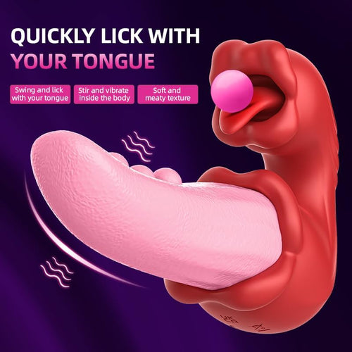 Upgraded Realistic Swing Tongue G-Spot Vibrator