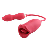 Rose Muncher Scarlet Rose kiss 3-in-1 Bitting & Thrusting Vibrator