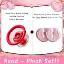 Angel Kiss Mouth Biting Vacuum Suction Breast Massager