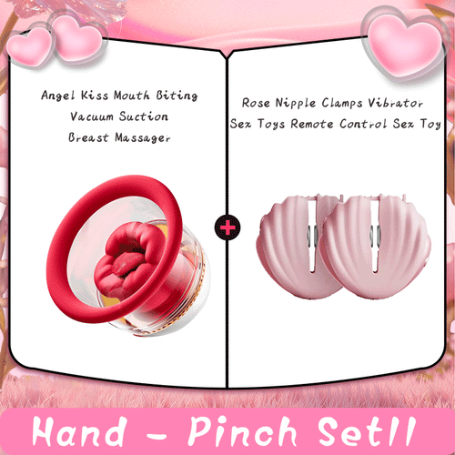 Angel Kiss Mouth Biting Vacuum Suction Breast Massager