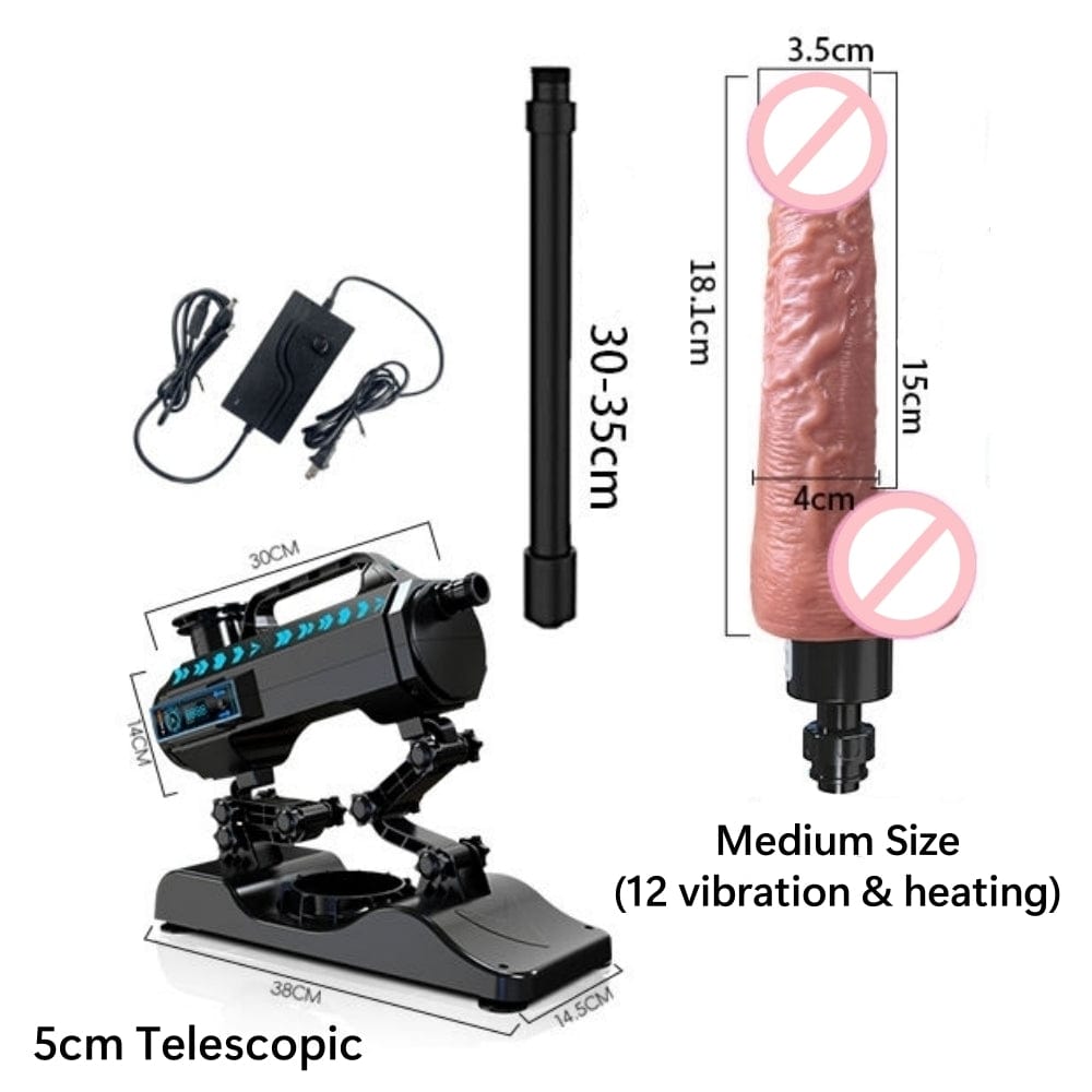 Fully Automatic Telescopic Dildo Machine Female Masturbator
