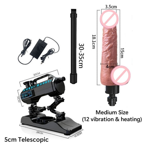Fully Automatic Telescopic Dildo Machine Female Masturbator