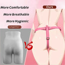 6.46in 8.43in Strap on Dual Density Silicone Real Skin Solid Dildo Female Pleasure