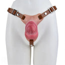 6.46in 8.43in Strap on Dual Density Silicone Real Skin Solid Dildo Female Pleasure
