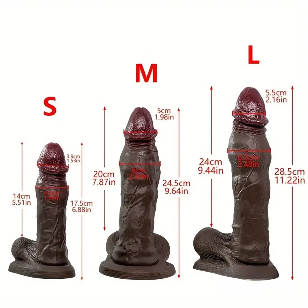 6.88in 9.64in 11.22in Realistic Big G-Spot Silicone Dildo For Orgasm