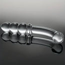 6.89in Double Headed Glass Dildo For Enhanced Pleasure With Beads
