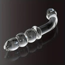 6.89in Double Headed Glass Dildo For Enhanced Pleasure With Beads