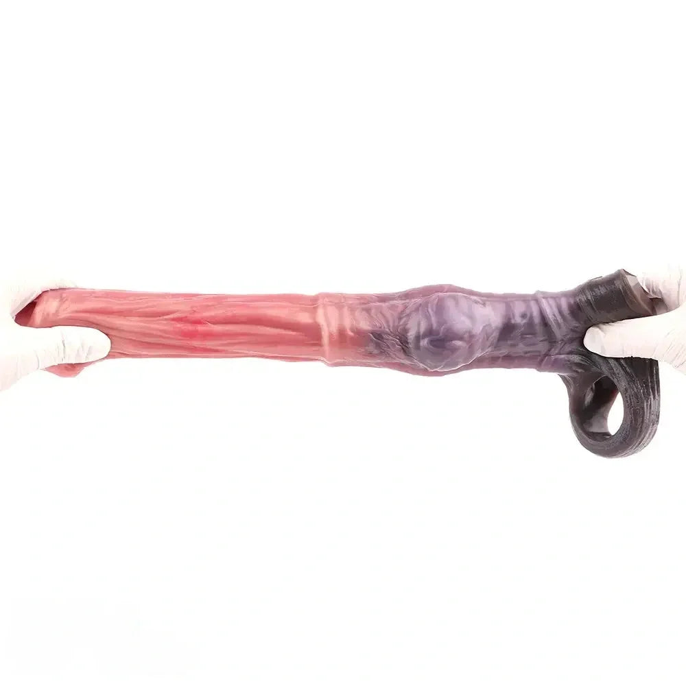 6.92in 8.34in 10in Horse Knot Silicone Dildo Sleeve Sexual Wellness Toy