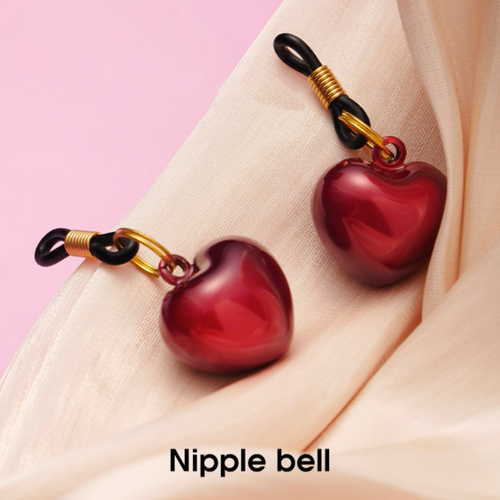 BDSM Heart - Shaped Nipple Clamps Bells